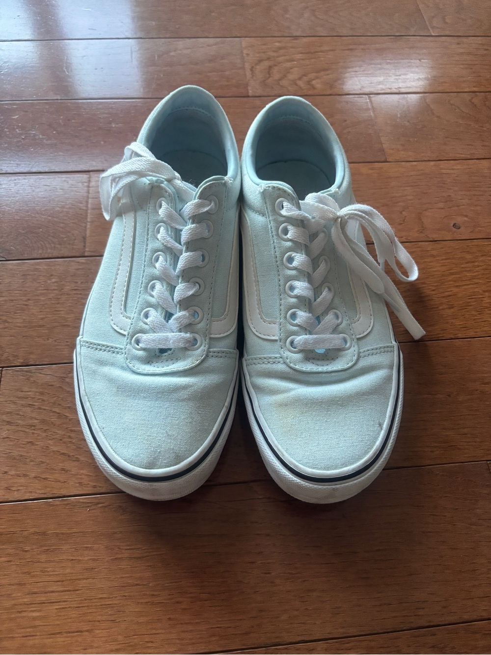 🩵Vans Baby Blue Low-Top Canvas Sneakers for Women🩵